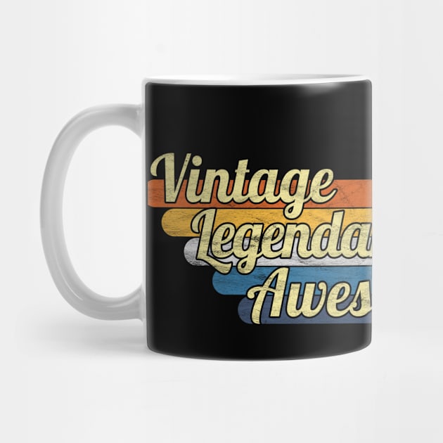 1980 Vintage Legendary Awesome Birthday Retro by NeverTry